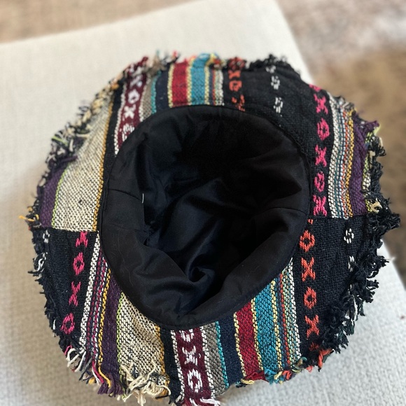 Patchwork Bucket Hat Grateful Dead Logo Hemp & Cotton - Picture 5 of 6